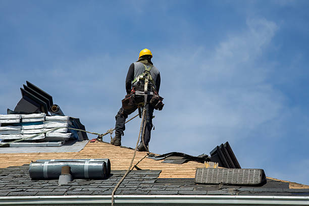 Professional Roof Replacement technician working in Mad River, CA